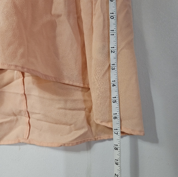 Edge Brand Peach Sleeveless Button-Up Tank Top - Picture 6 of 6